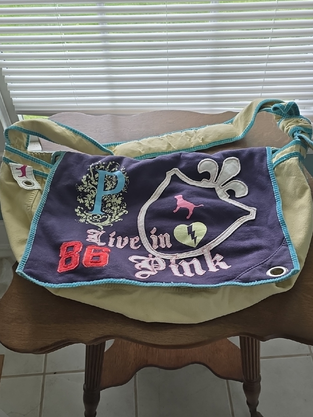 Y2k Victoria Secret Pink Oversized Messenger Tote, EUC